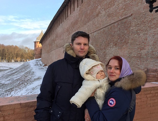 Paul Sorensen, Lena Savinova and Raisa Sorensen